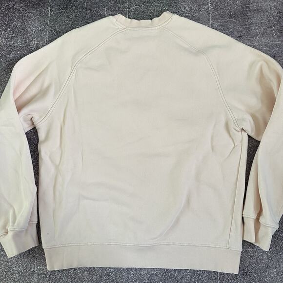 Men's Vintage Y2K Nike Pastel Rose Gold Pink Mini Logo Crewneck Sweatshirt Sz L - Picture 4 of 4